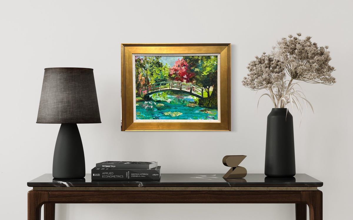 Monet's Bridge framed view