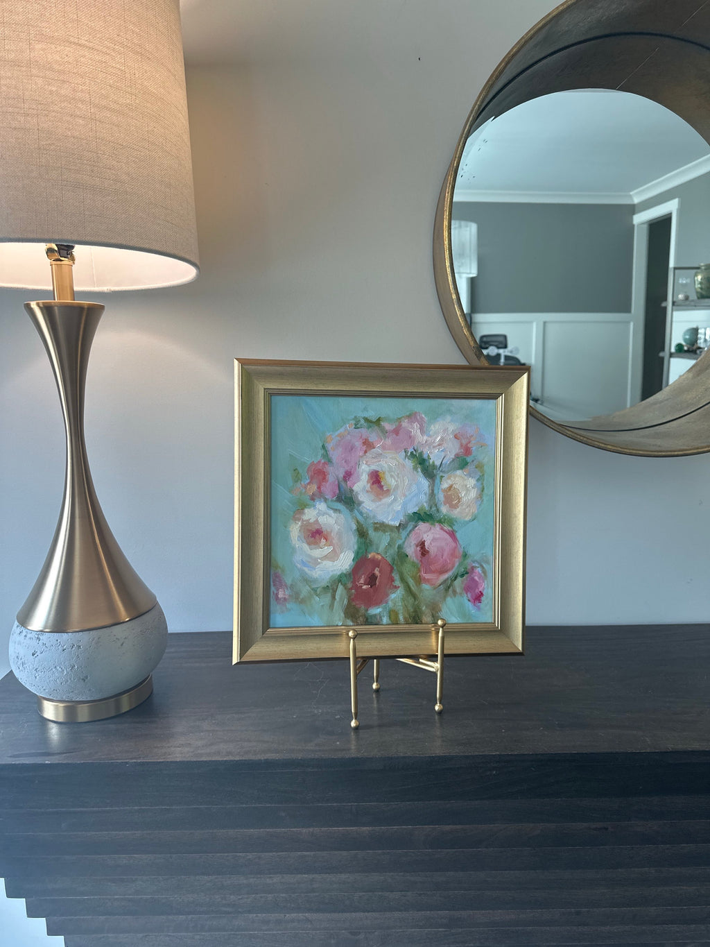 Roses for Saturday framed view
